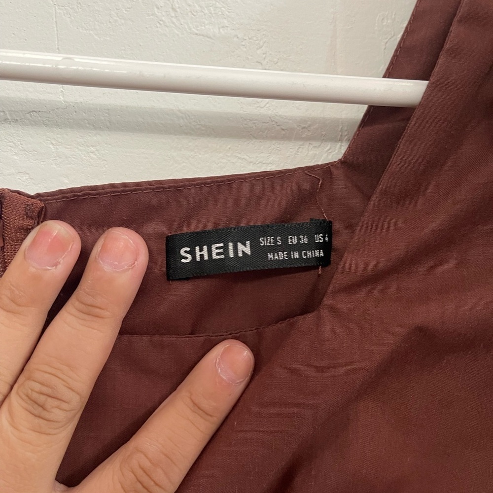Shein - Brown Romper - Picture 4 of 6